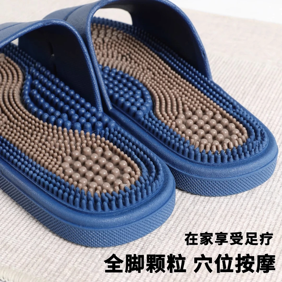 按摩拖鞋男士家居2025新款外穿舒适防滑脚底穴位足疗足底凉拖男夏