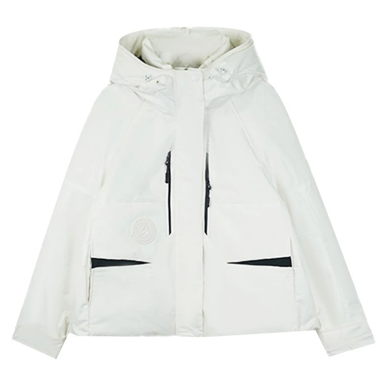 晓微 专属88028 短款欧货工装户外羽绒服女时尚领加厚保暖外套