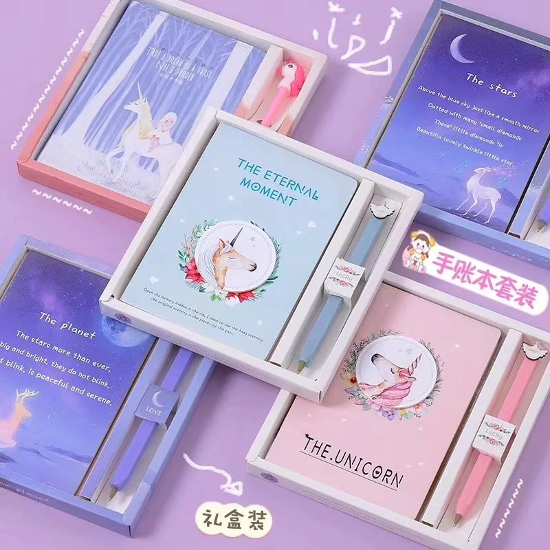 新品韩版创意可爱卡通少女心笔记本粉H色萌猪学生礼品手账本记事