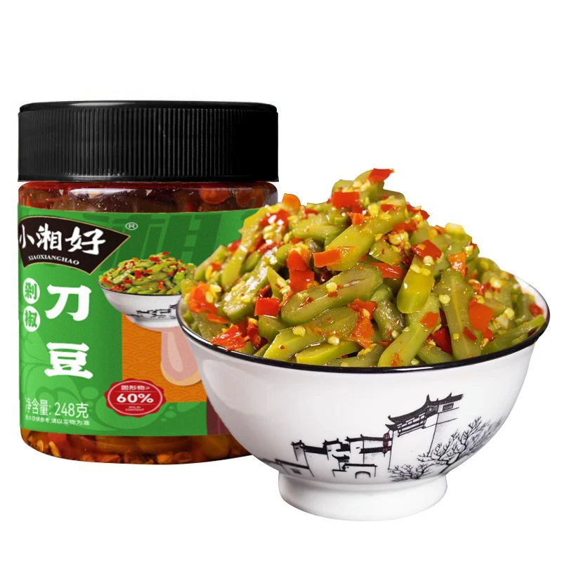 香脆 工艺即食脱水藕片零食蔬菜干 小湘好 香辣刀豆剁干货 下饭菜
