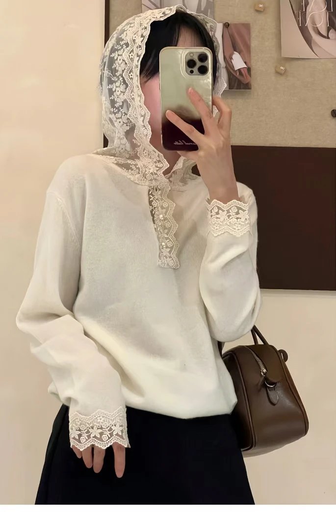 秋冬杂款毛衣开衫靓妹长袖针织衫百搭时尚休闲连帽宽松圆领慵懒风