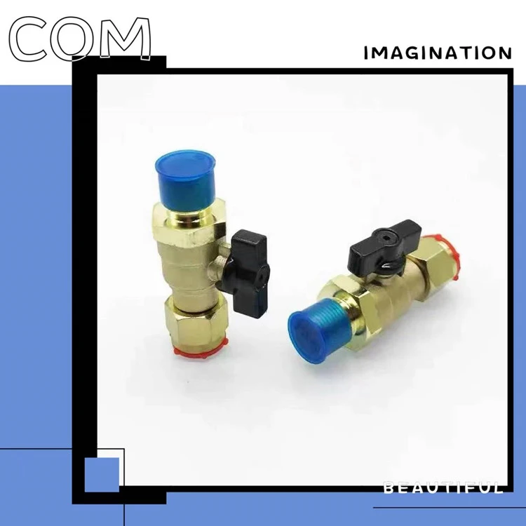 铜阀体挂车前轮断气开关新款一体刹车分泵制动甩挂开关堵分泵