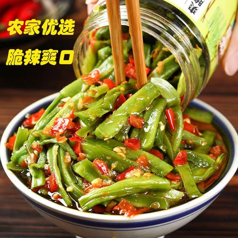 剁椒贡菜240g下饭菜开味即食脆椒辣椒酱凉拌咸菜榨菜拌饭