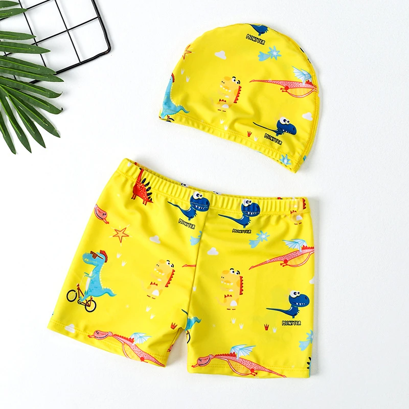 儿童泳衣男童泳裤可爱卡通夏季速干平角中大童游泳裤宝宝男孩学生