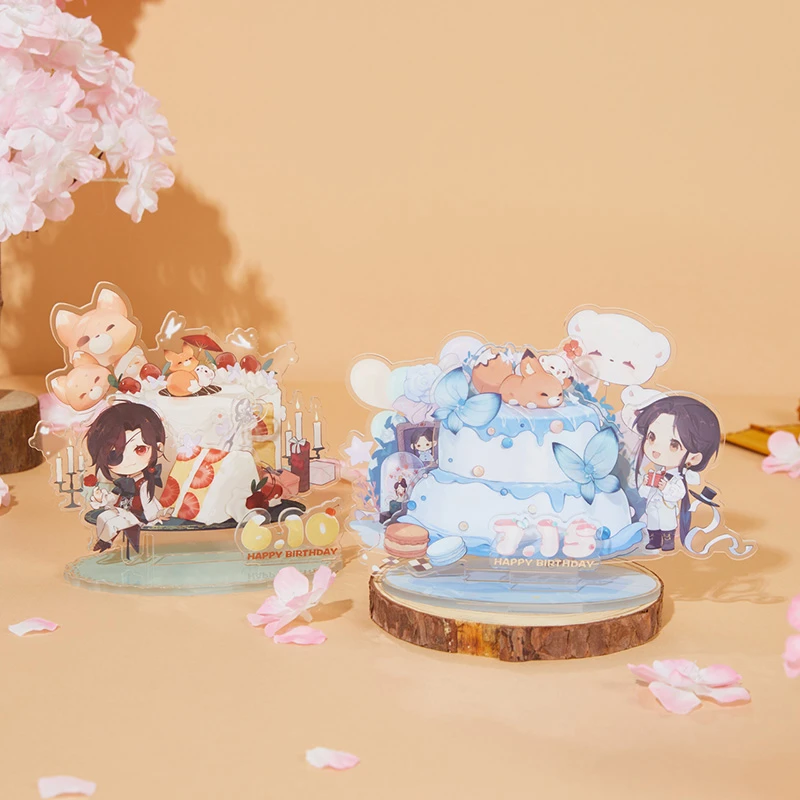 bilibili《天官赐福》动画 谢怜花城 Q版生贺立牌&亚克力流沙护身符