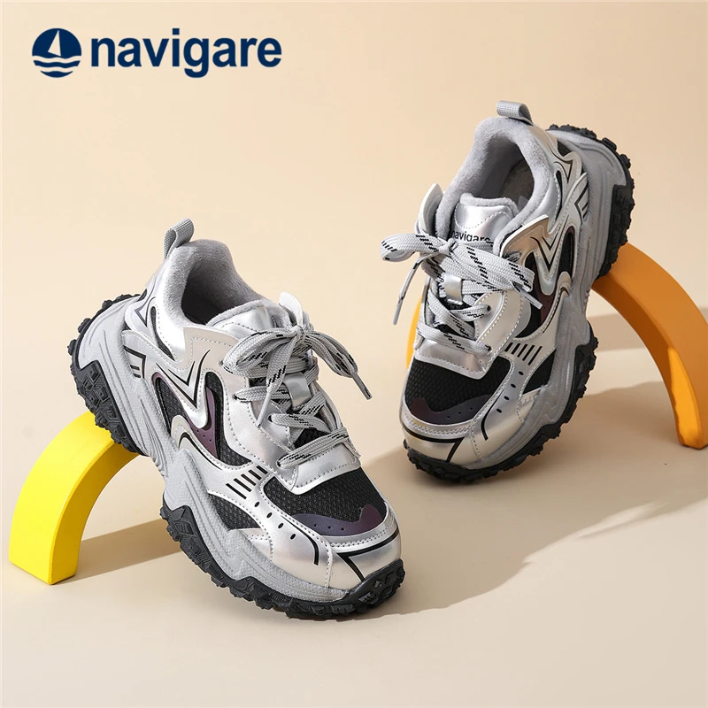 Navigare/纳维凯尔冬季儿童厚底时尚百搭休闲运动鞋FCMGY244012