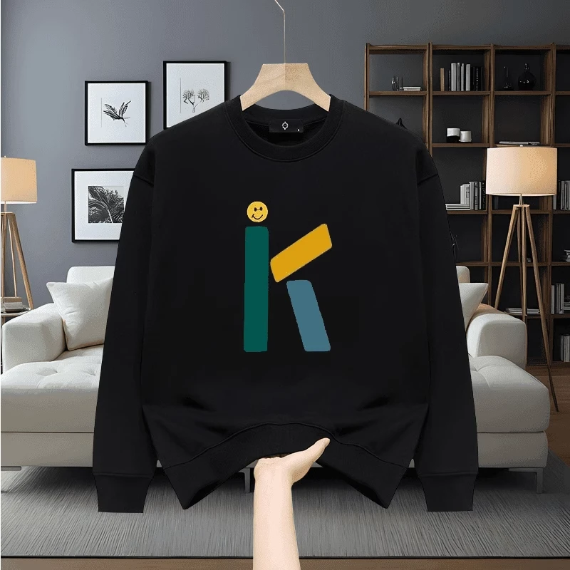 仓石一树潮牌美式高端圆领卫衣男士秋冬宽松重磅纯棉加绒加厚外套