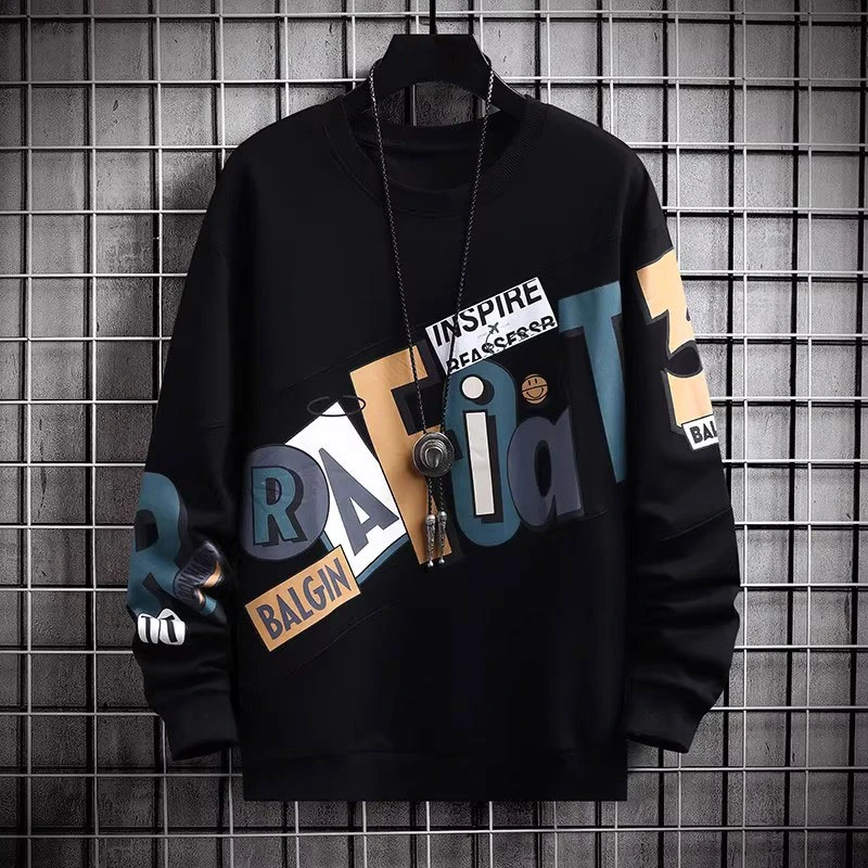 仓石一树无帽卫衣男士春秋2025新款宽松打底衫加绒加厚秋冬长袖t