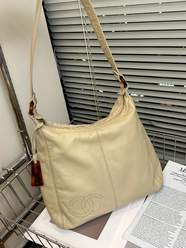 95新 Chanel/香奈儿 香奈儿奶茶色单肩百搭