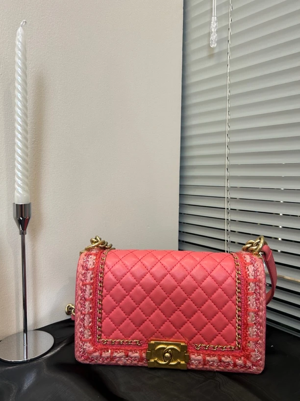 95新 Chanel/香奈儿 chanel leboy毛呢限定