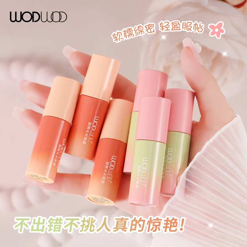 WODWOD甜漾水光唇釉滋润不拔干显色持妆镜面唇釉显白秋冬平价口红