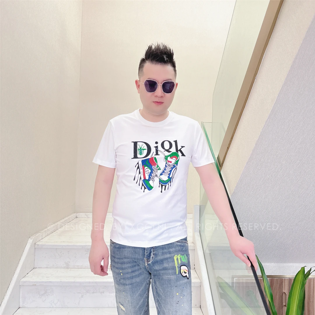 春夏款NL一双靓色潮鞋男士品质高端轻奢洋气上档次短袖t恤潮男装