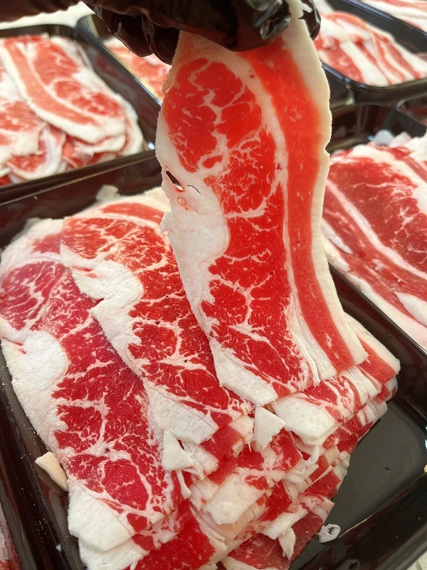 原切牛排【肥牛涮烤片】澳洲谷饲安格斯M3火锅片食材烤肉原切后胸