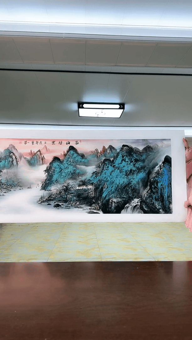 【闪购商品】绘画《高山村寨》姜国华