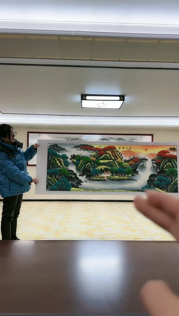 【闪购商品】绘画《瀑水潺潺》刘霞