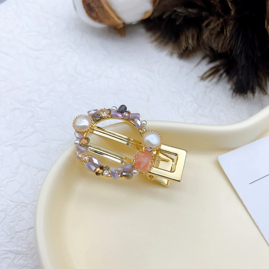 48985 HOA手工制作圆形边夹 底夹5cm