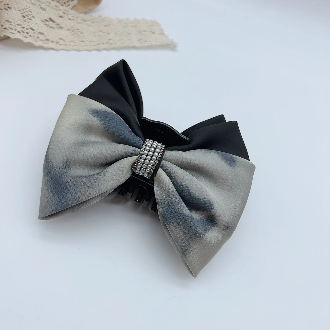 00209 好啊商店 水墨画晕染珠珠抓夹 底夹8cm