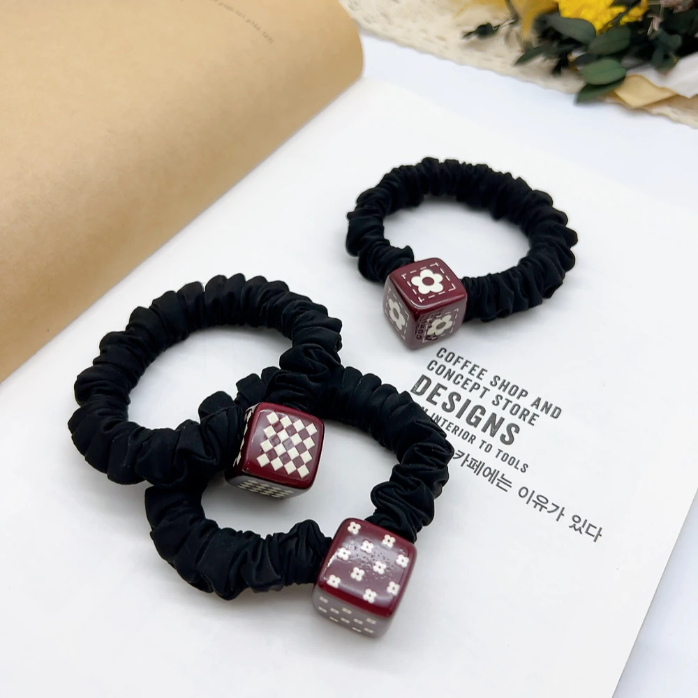 02204 好啊商店 安可拉红魔方头绳组合三个装-小花系列