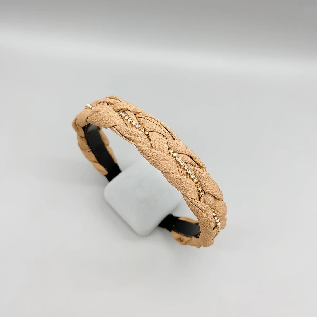 49307 好啊商店 麻花发箍（带齿） 卡其色