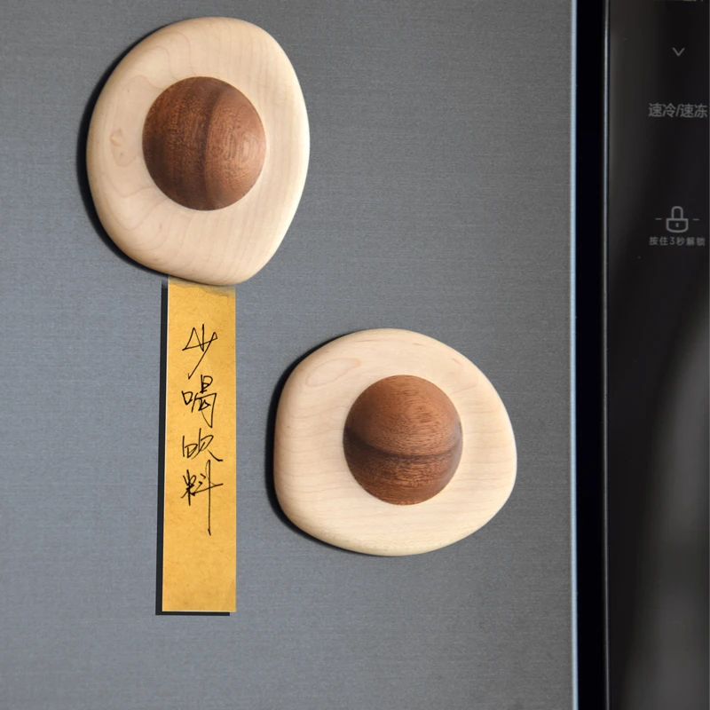 荷包蛋冰箱贴【慕物】纯实木煎蛋造型磁性冰箱贴可爱