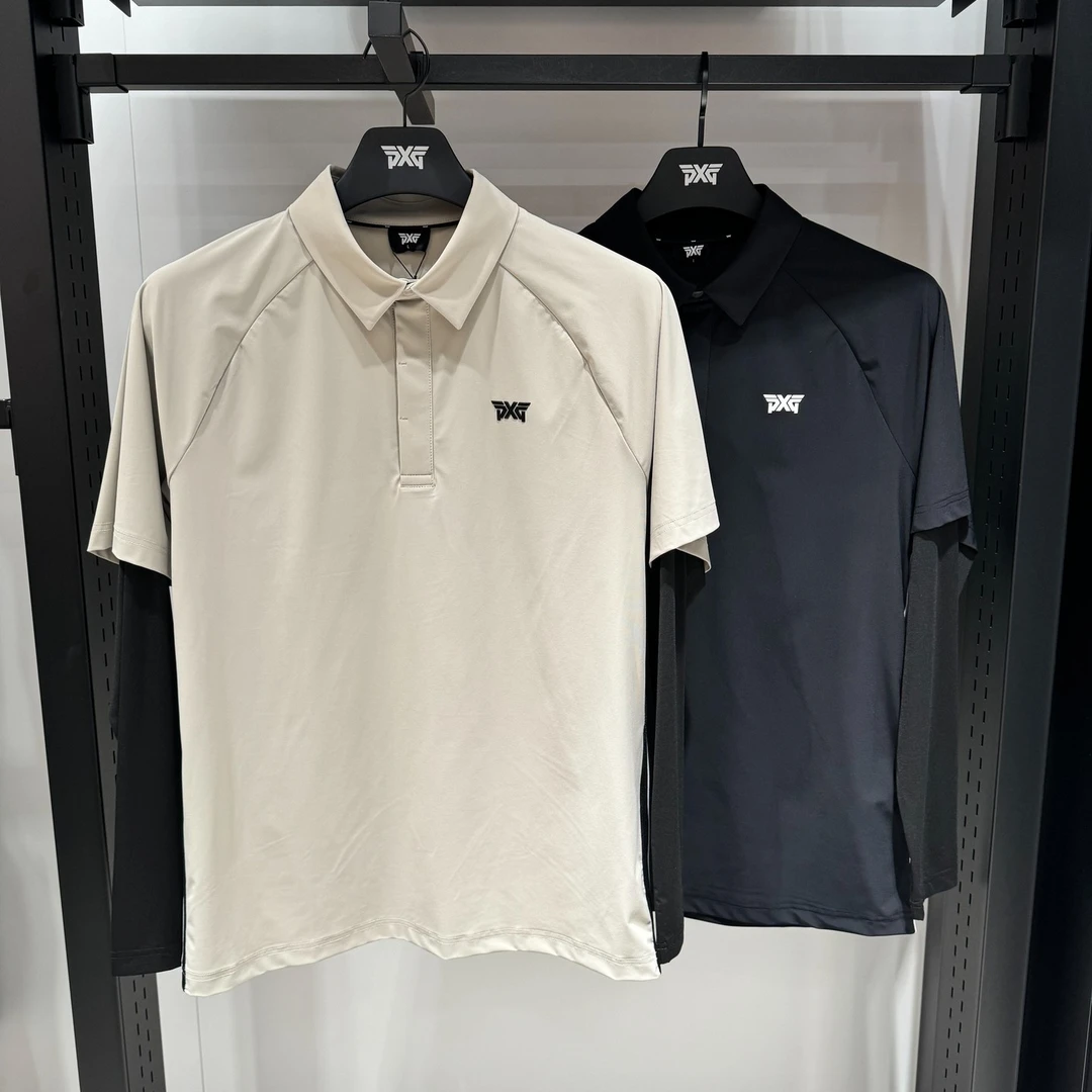 P家男士高尔夫防晒假两件上衣/面料质地弹性又带脆感挺括性/简约