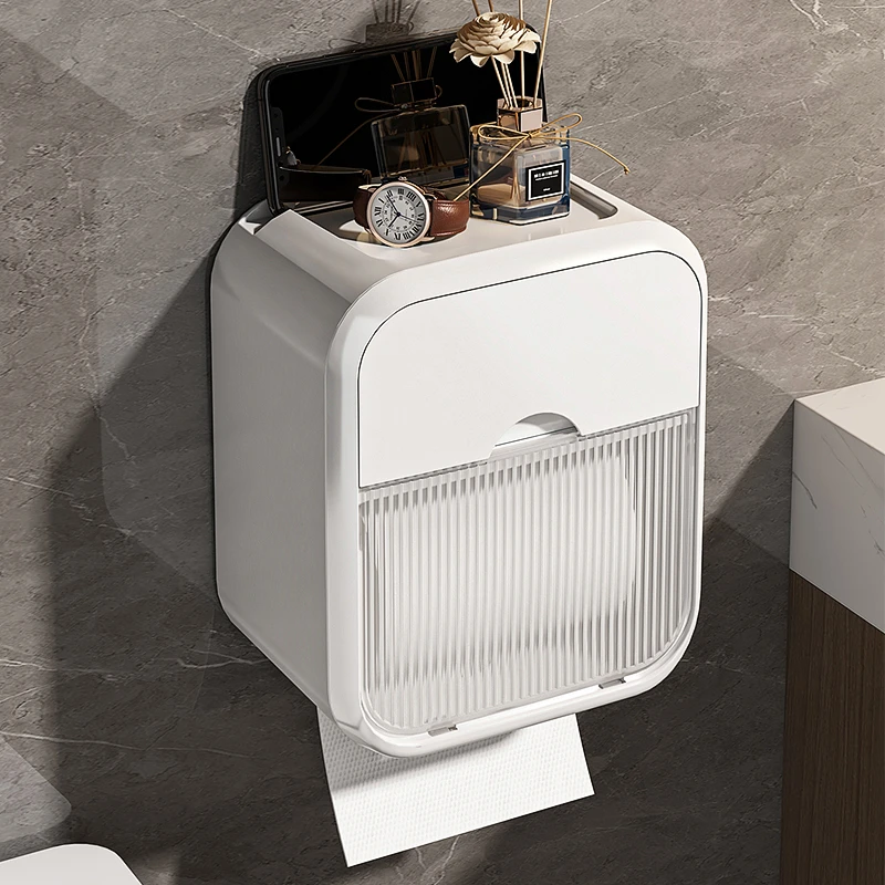 西邮哥【新疆包邮】纸巾盒厕所卫生间壁挂式防水卫生纸抽纸盒卷纸盒