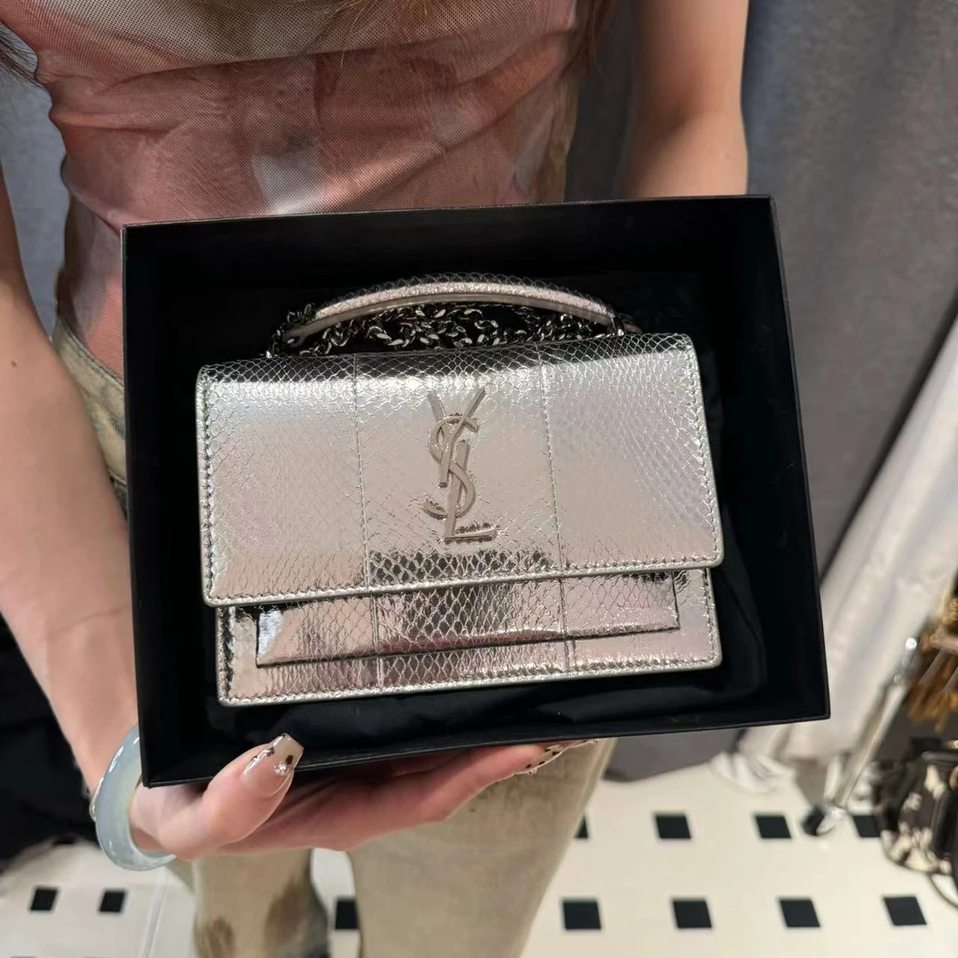 99新 YSL/圣罗兰 辣辣/超好看白娘子日落链条包