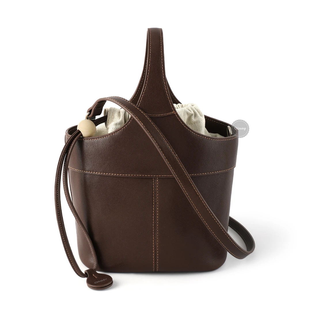 【粉丝回馈】小众复古花蓝包手提斜挎包菜篮子水桶包包9300-C