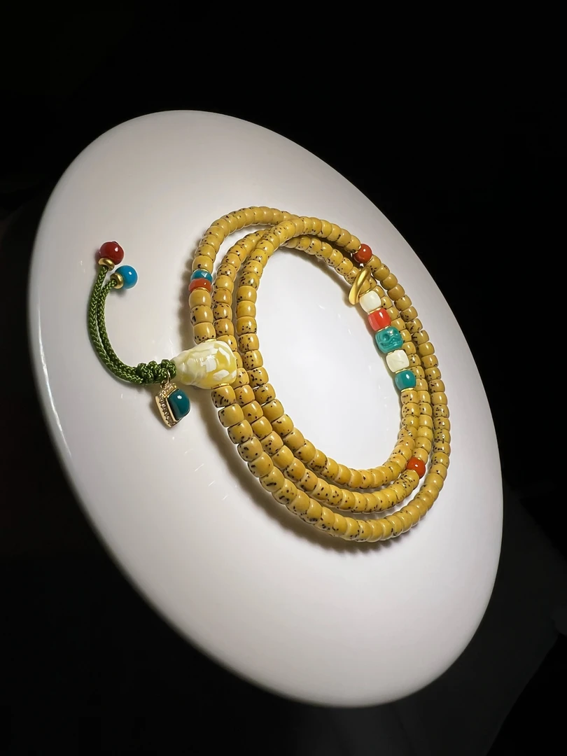 【小白菜】5mm精品高密度星月菩提手串 海南料 保出第一图颜色