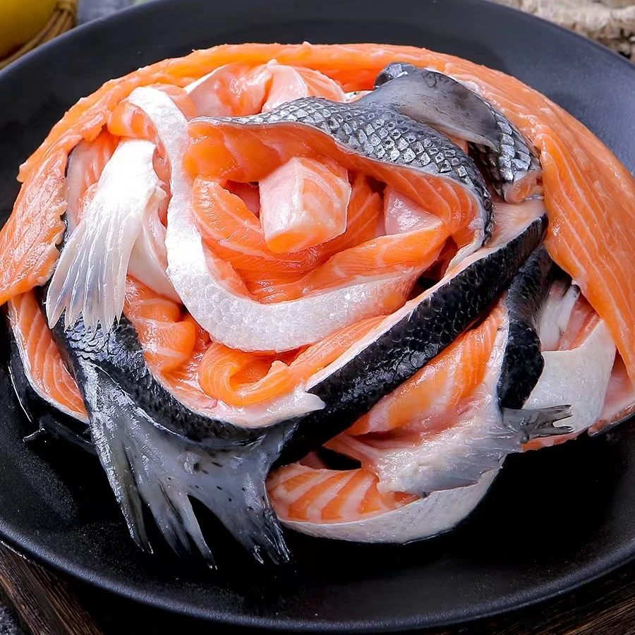 三文鱼边角料  适合：红烧，碳烤，空气炸锅制作，3斤顺丰包邮