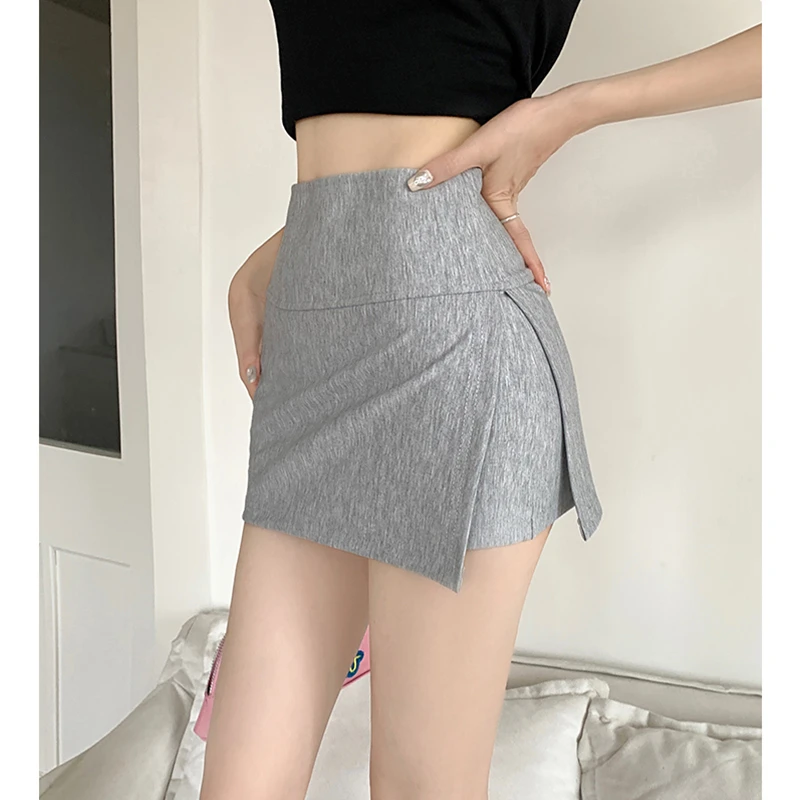 开叉卫裙半身裙小个子2025春夏季新款纯欲bm性感高腰显瘦短款裙裤