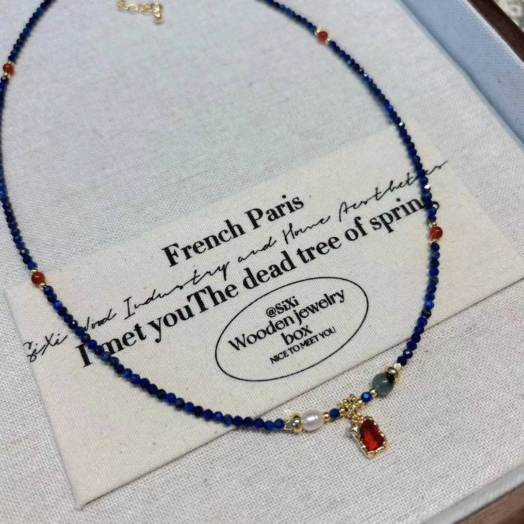 华梵古洛24 青金石原创小众项链