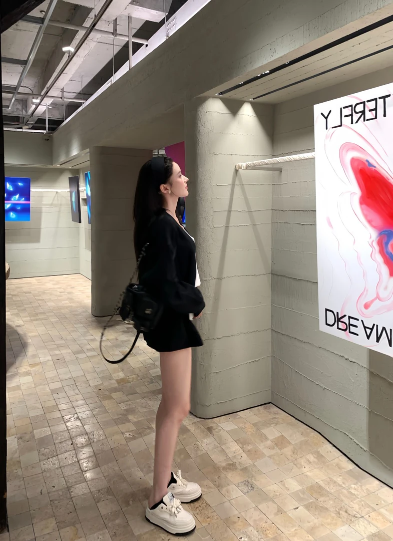 日落海港 科*心长袖针织开衫女设计感秋冬宽松大毛衣外套