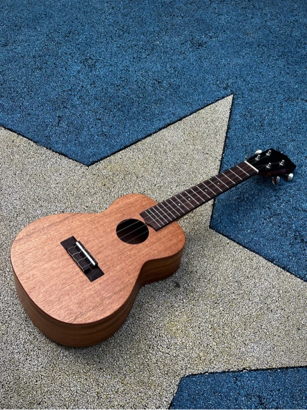 尤克里里23寸全单桃花芯手工琴KFTH