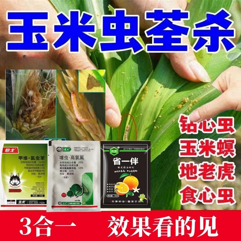 玉米钻心虫食心虫菜青虫二化螟三化螟虫害专用杀虫剂套装