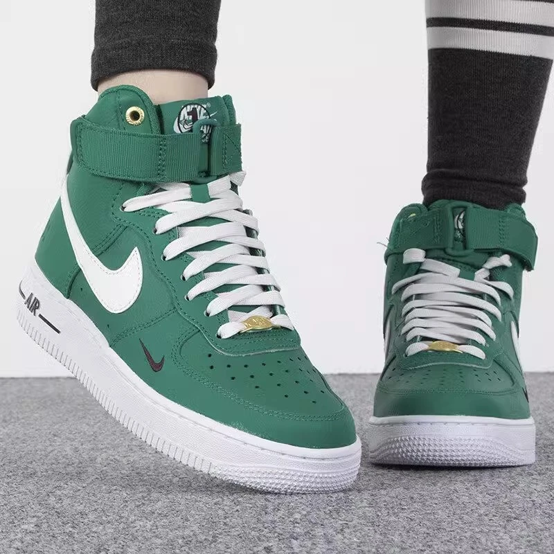 Nike耐克 AIR FORCE 1 AF1 女子空军一号高帮休闲板鞋DQ7584-300