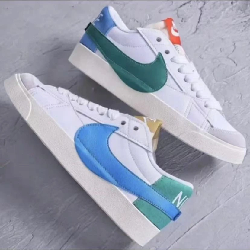 (春夏款)Nike耐克BLAZER LOW '77 JUMBO鸳鸯潮流板鞋DQ1470-100