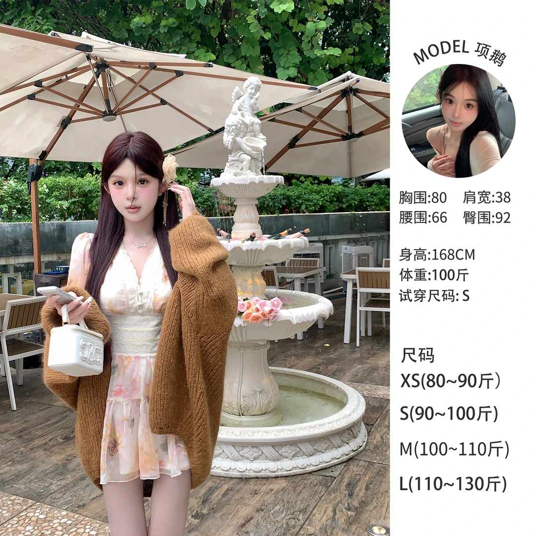 天鹅er【曼妙秋日】气质时尚百搭秋冬网红加厚设计师连衣裙E24Q2825