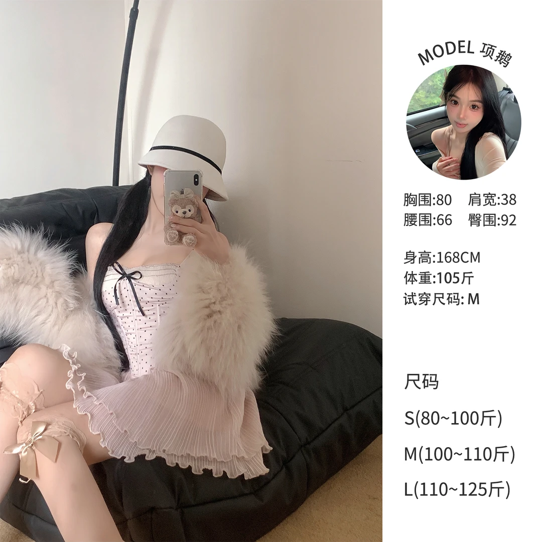 天鹅er 【貉子毛】气质百搭高及双面编织草草外套Y21N3760