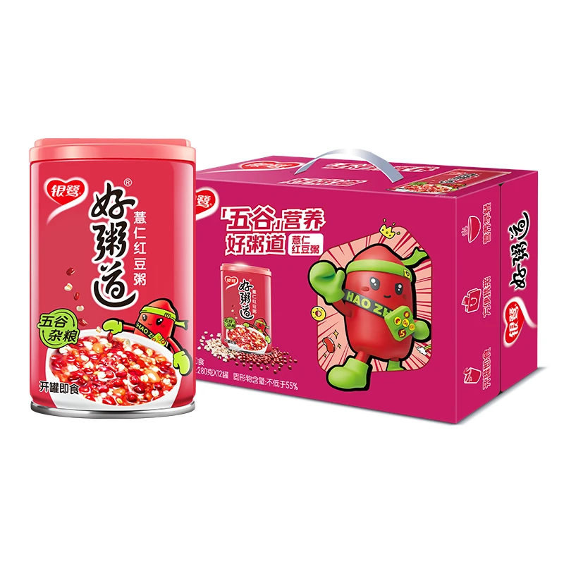 银鹭好粥道280g*12罐整箱薏仁红豆粥早餐速食营养八宝粥礼盒装