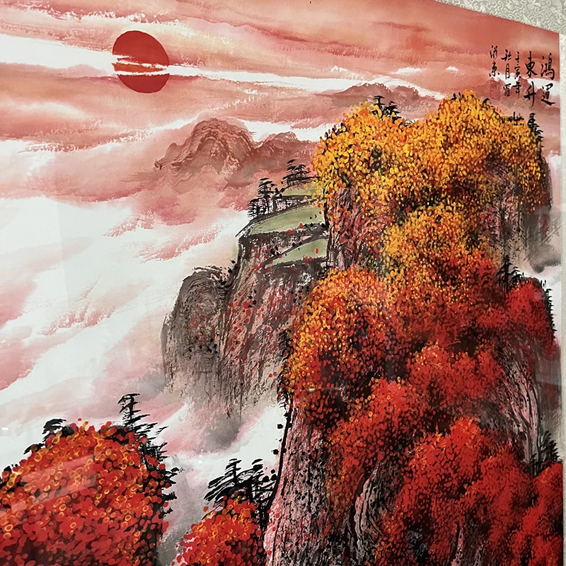 东伯府书画纯手绘国画山水花鸟宣纸书法字画定制专属链接