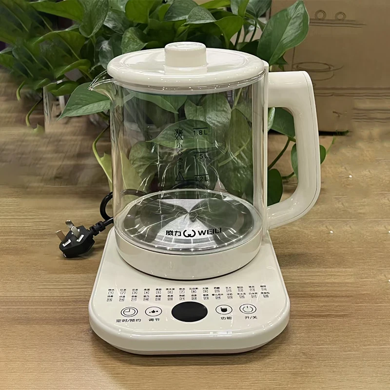 威力 1.8L 养生壶多功能加厚透明玻璃煎药保温全自动煮茶热奶家用