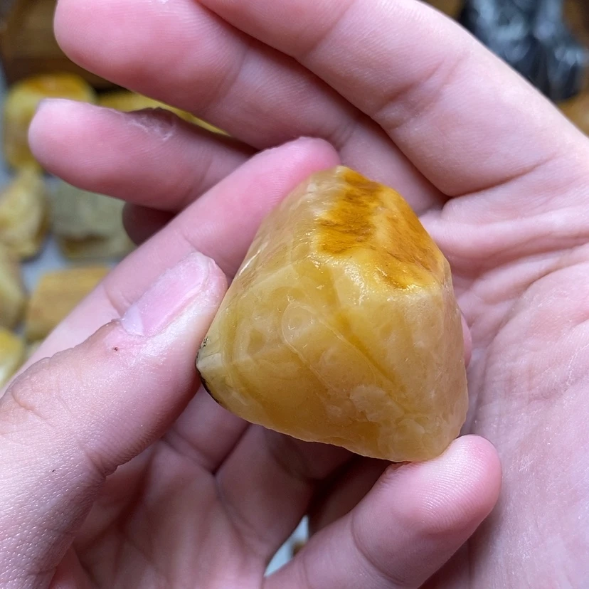 【闪购商品】定制琥珀未镶嵌深**兰