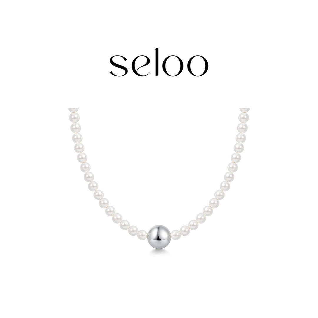 铜项链 Seloo【星球珠珠颈链】韩国小众时尚饰品SE404X610