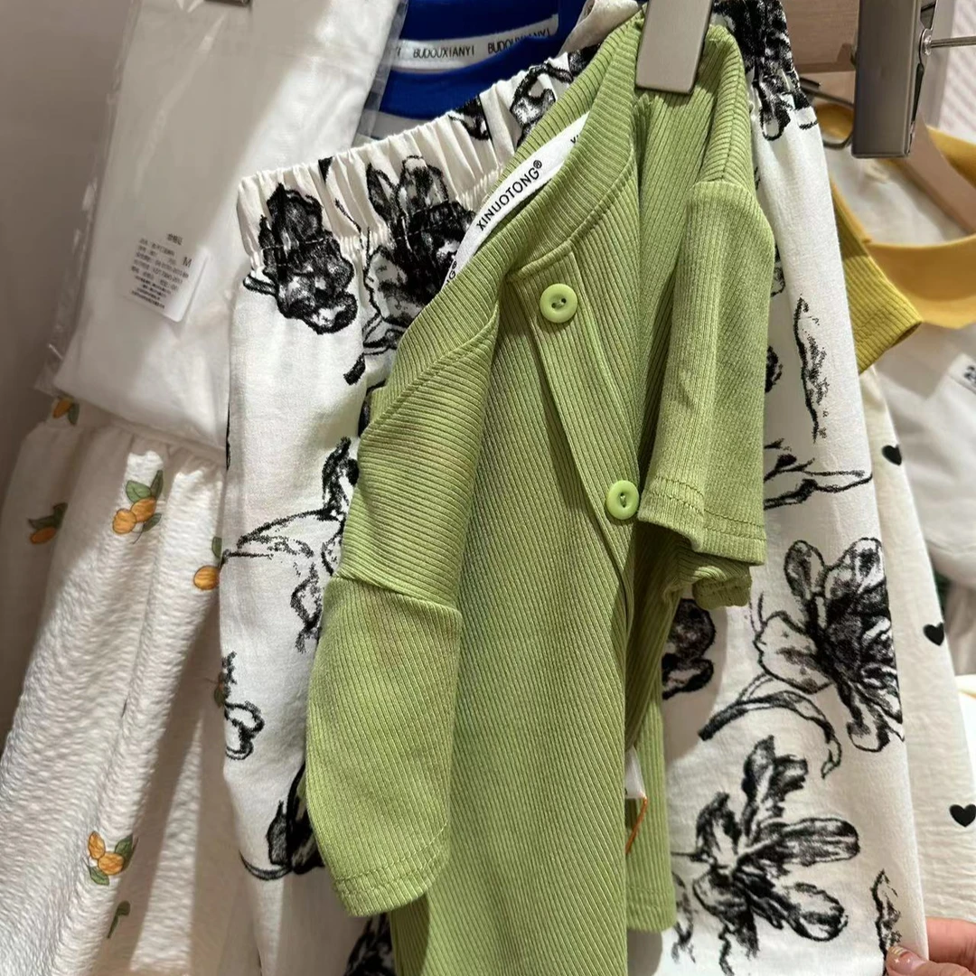 009组合女童可爱百搭短袖裤子套装