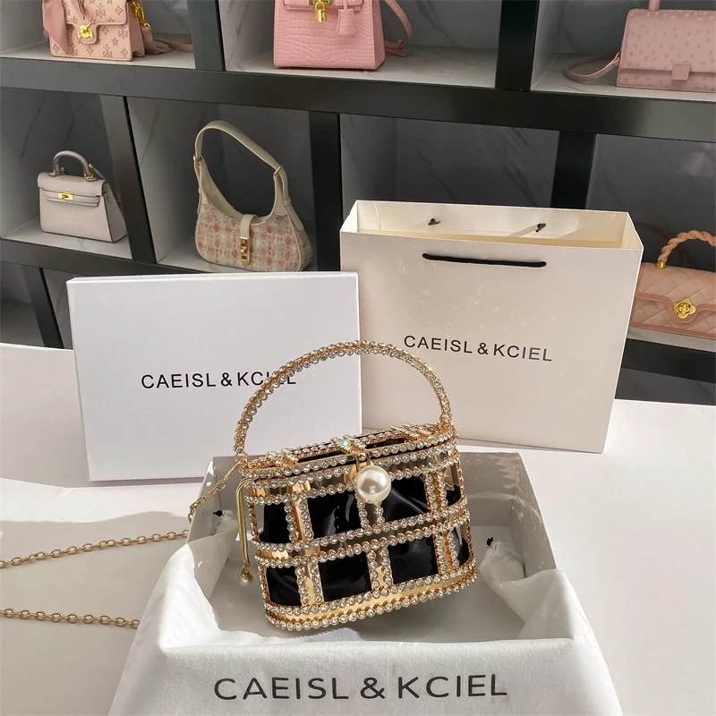 CAEISL&KCIEL小众设计高级感星空晚宴小方包女ins手提单肩斜挎包