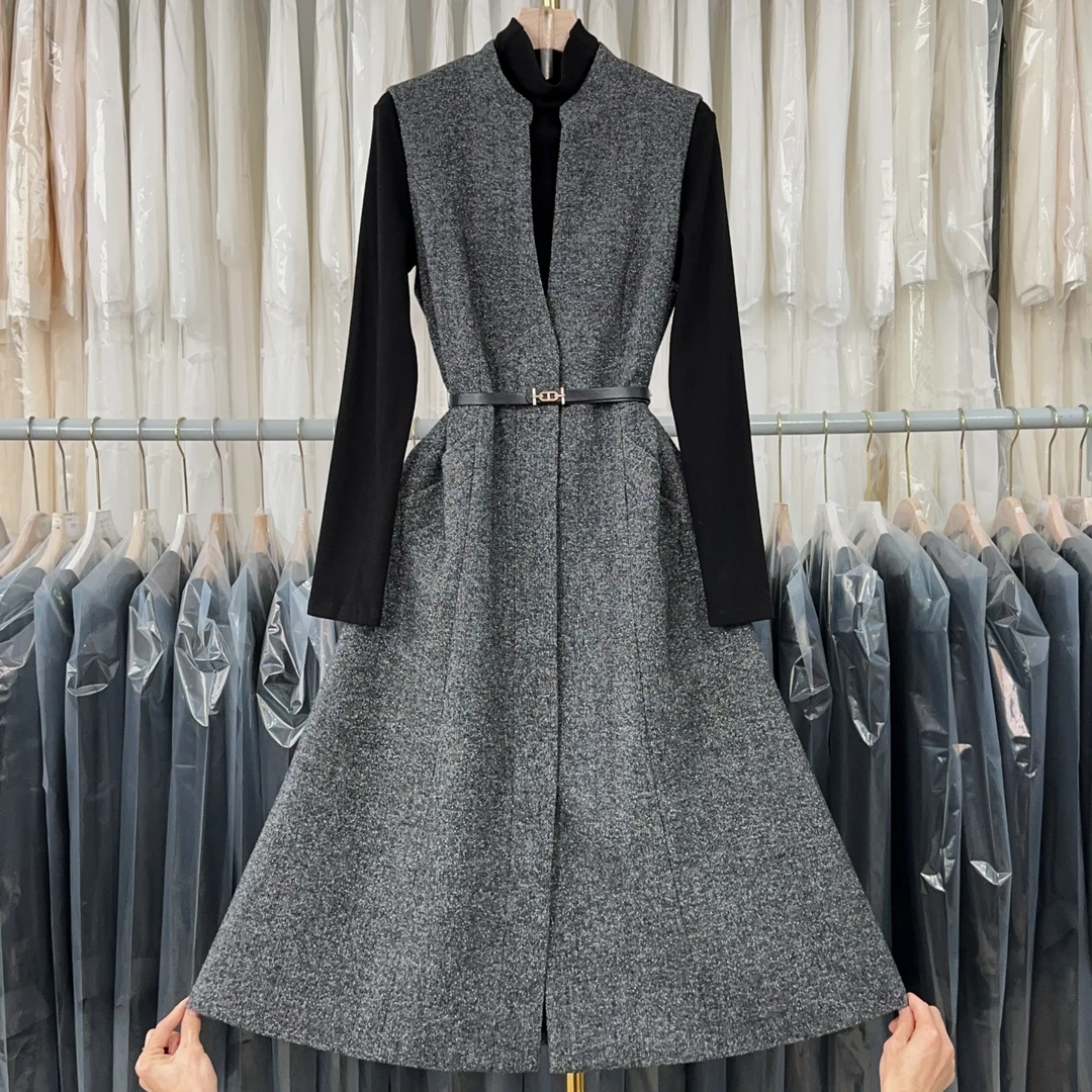 【现货】【RG3233】2024年秋冬新款时尚气质百搭减龄显瘦新款连衣裙