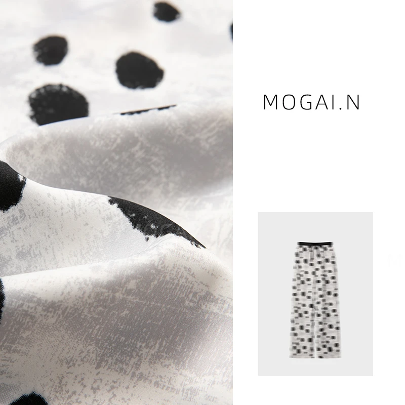 小众设计感波点阔腿裤女2024夏季新款慵懒风宽松薄款凉凉裤669