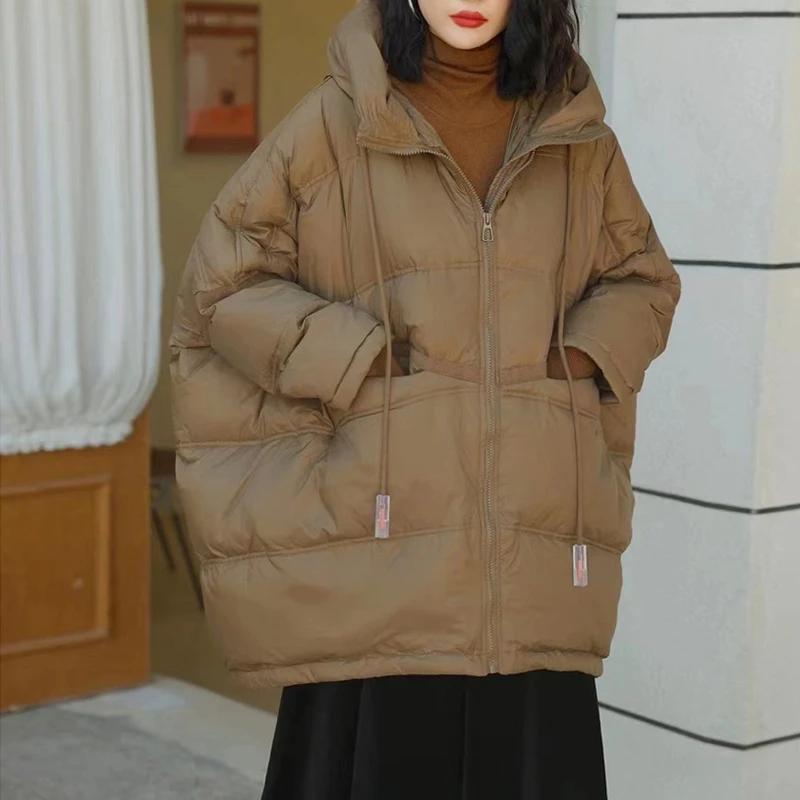 大码白鸭绒羽绒服冬季新款时尚休闲韩版冬季外套女款爆款2025新款