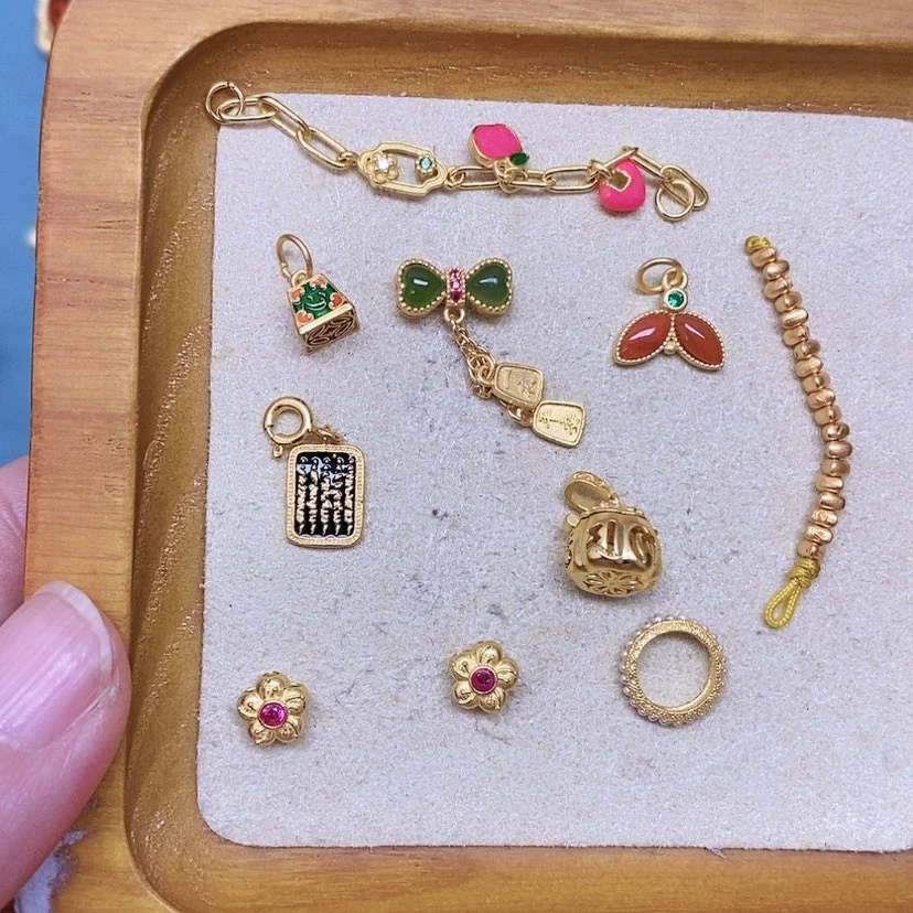 【闪购商品】水晶珠宝半成品银S925镶嵌婷*
